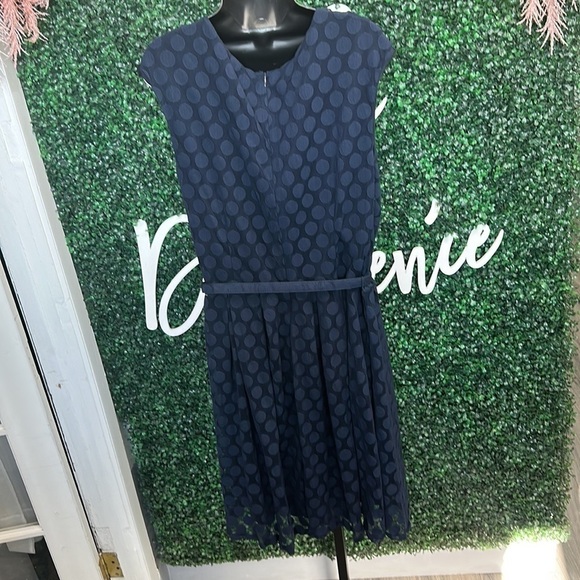 Alfani Navy blue polkadot dress Pre owned - Picture 2 of 9